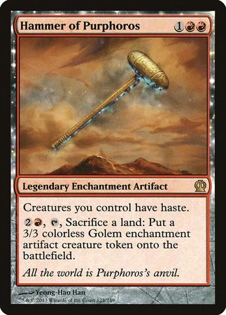 Hammer of Purphoros [Theros] | Cards and Coasters CA