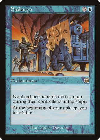 Embargo [Mercadian Masques] | Cards and Coasters CA