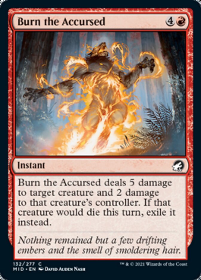 Burn the Accursed [Innistrad: Midnight Hunt] | Cards and Coasters CA