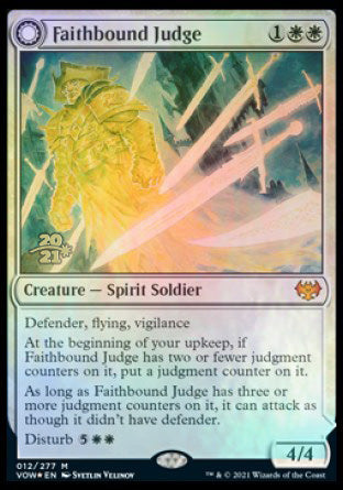 Faithbound Judge // Sinner's Judgment [Innistrad: Crimson Vow Prerelease Promos] | Cards and Coasters CA