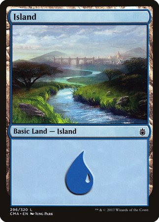 Island (296) [Commander Anthology] | Cards and Coasters CA