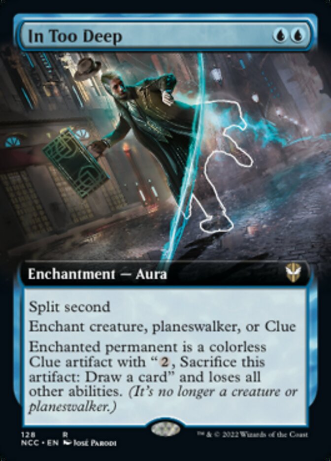 In Too Deep (Extended Art) [Streets of New Capenna Commander] | Cards and Coasters CA
