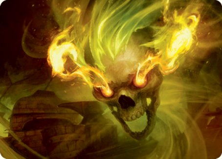 Flameskull Art Card [Dungeons & Dragons: Adventures in the Forgotten Realms Art Series] | Cards and Coasters CA