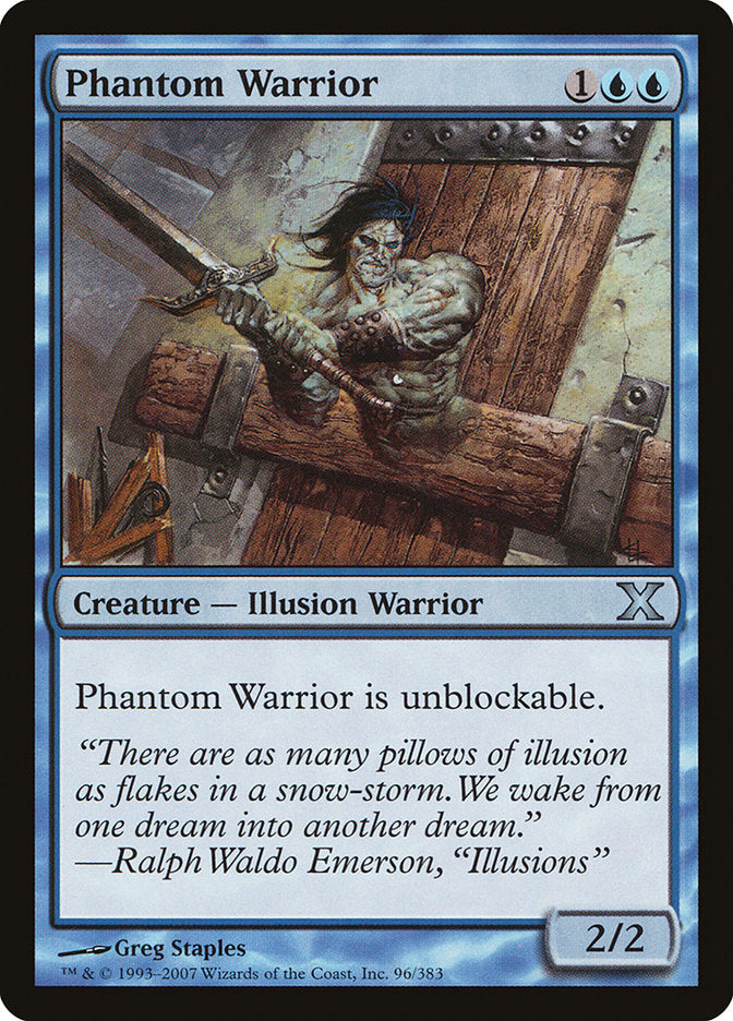 Phantom Warrior [Tenth Edition] | Cards and Coasters CA