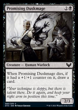 Promising Duskmage [Strixhaven: School of Mages] | Cards and Coasters CA