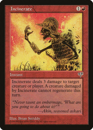 Incinerate [Mirage] | Cards and Coasters CA