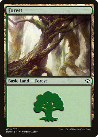 Forest (31) [Duel Decks: Nissa vs. Ob Nixilis] | Cards and Coasters CA