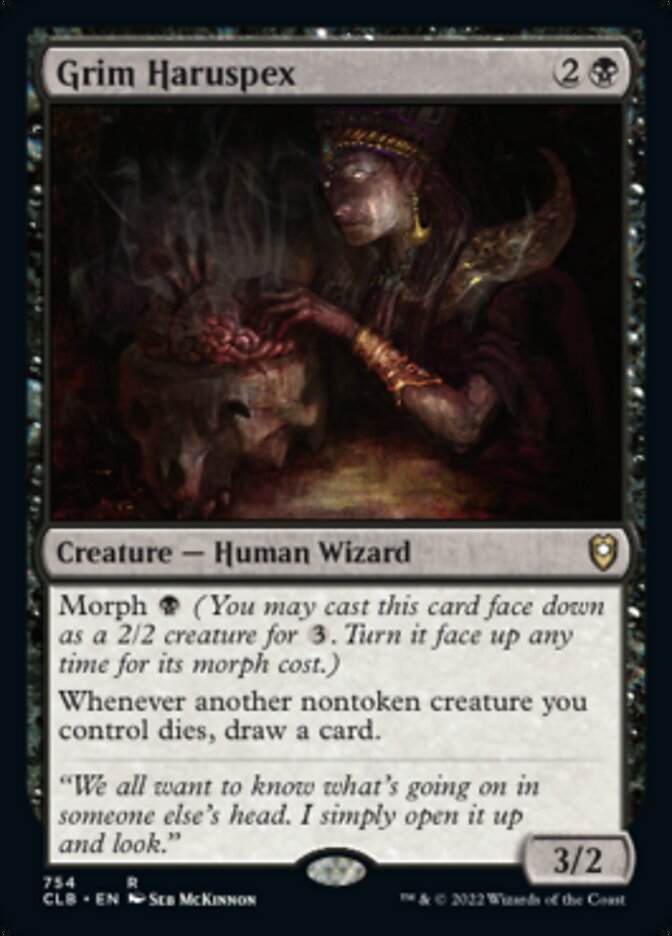 Grim Haruspex [Commander Legends: Battle for Baldur's Gate] | Cards and Coasters CA