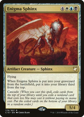 Enigma Sphinx [Commander 2018] | Cards and Coasters CA