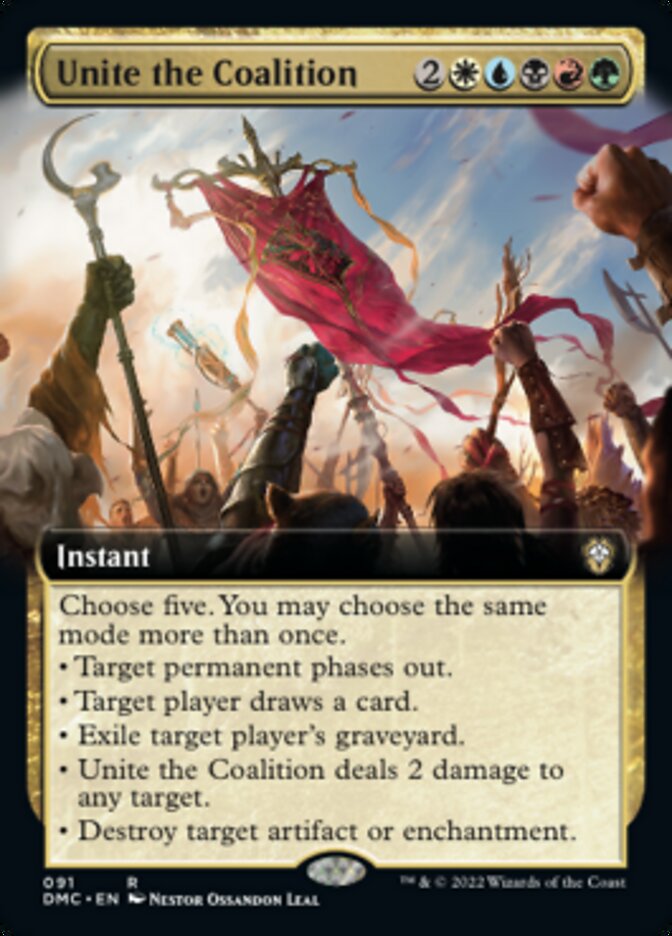 Unite the Coalition (Extended Art) [Dominaria United Commander] | Cards and Coasters CA