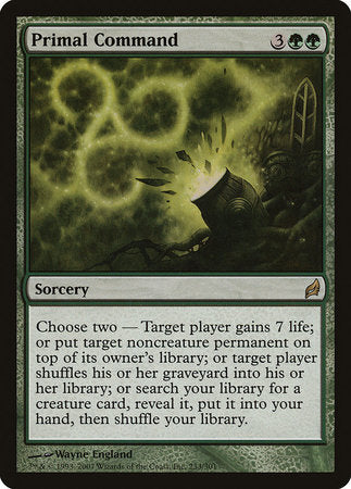 Primal Command [Lorwyn] | Cards and Coasters CA