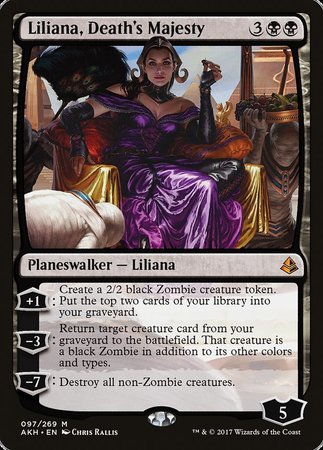 Liliana, Death's Majesty [Amonkhet] | Cards and Coasters CA