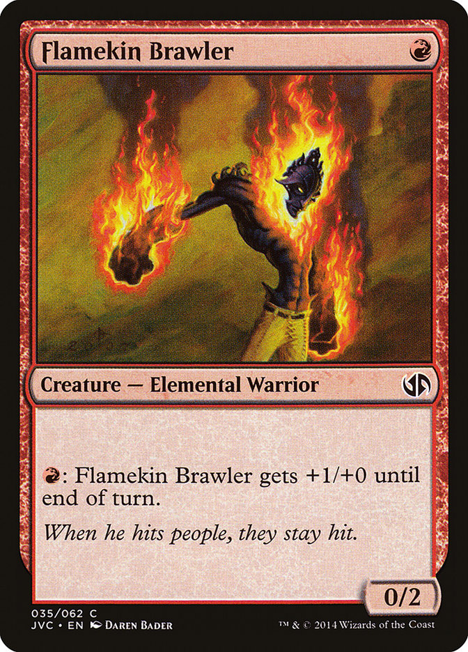 Flamekin Brawler [Duel Decks Anthology] | Cards and Coasters CA