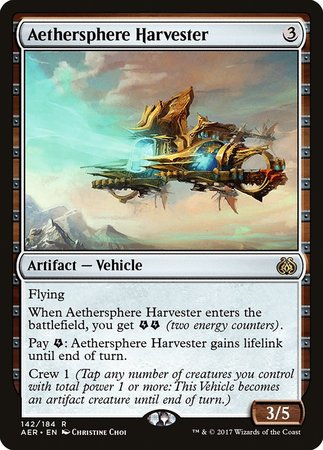 Aethersphere Harvester [Aether Revolt] | Cards and Coasters CA