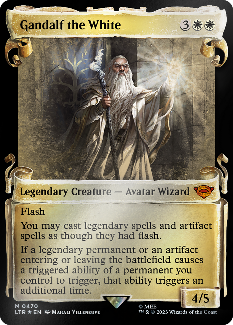 Gandalf the White [The Lord of the Rings: Tales of Middle-Earth Showcase Scrolls] | Cards and Coasters CA