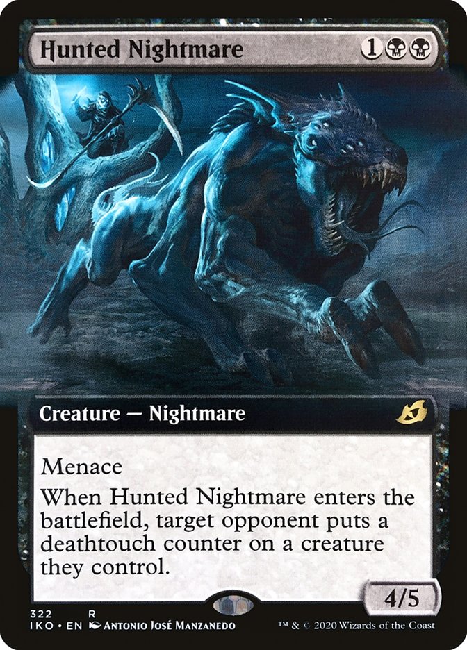 Hunted Nightmare (Extended Art) [Ikoria: Lair of Behemoths] | Cards and Coasters CA