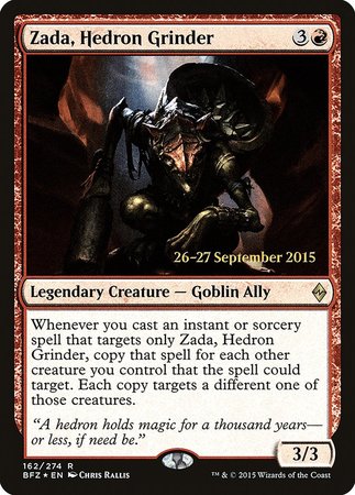 Zada, Hedron Grinder [Battle for Zendikar Promos] | Cards and Coasters CA