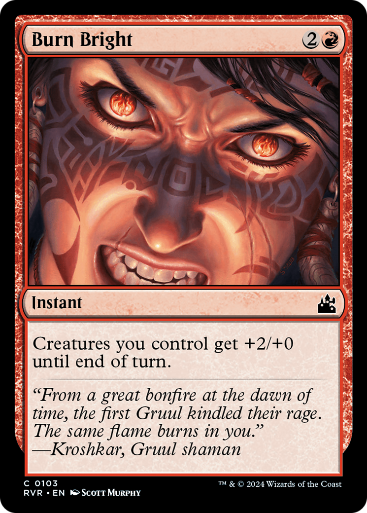 Burn Bright [Ravnica Remastered] | Cards and Coasters CA