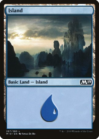 Island (267) [Core Set 2019] | Cards and Coasters CA