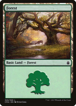 Forest (320) [Commander Anthology] | Cards and Coasters CA