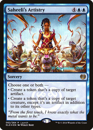 Saheeli's Artistry [Kaladesh Promos] | Cards and Coasters CA