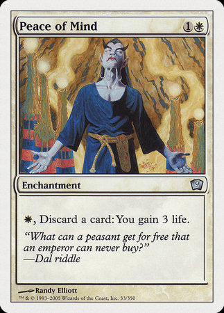 Peace of Mind [Ninth Edition] | Cards and Coasters CA