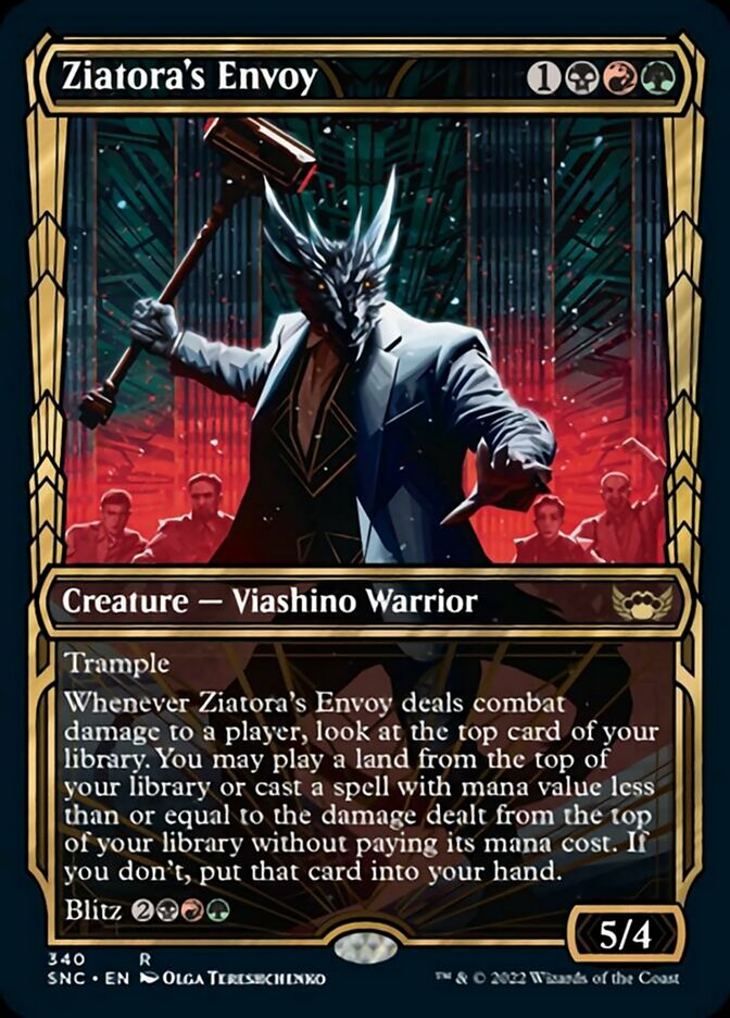 Ziatora's Envoy (Showcase Golden Age) [Streets of New Capenna] | Cards and Coasters CA