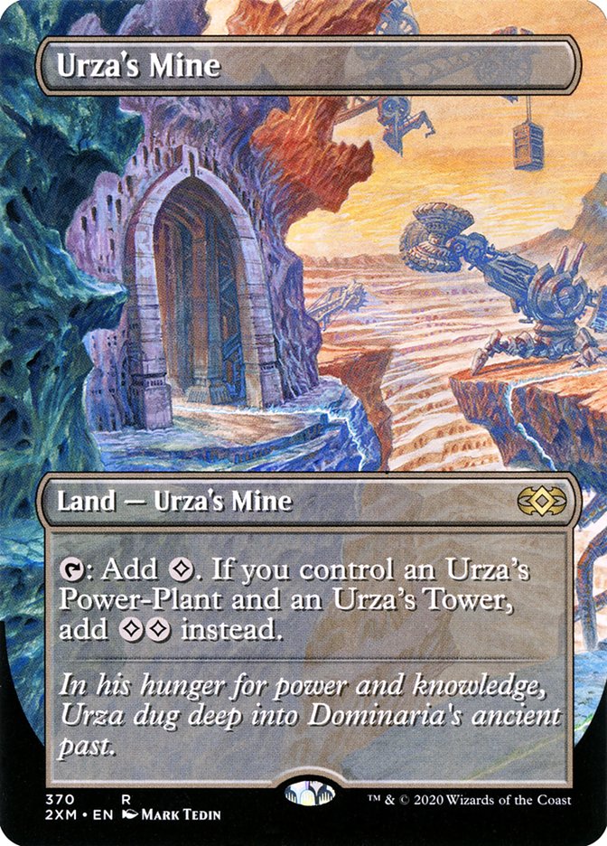 Urza's Mine (Borderless) [Double Masters] | Cards and Coasters CA