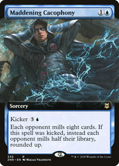 Maddening Cacophony (Extended Art) [Zendikar Rising] | Cards and Coasters CA