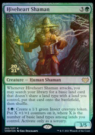 Hiveheart Shaman [Innistrad: Crimson Vow Prerelease Promos] | Cards and Coasters CA