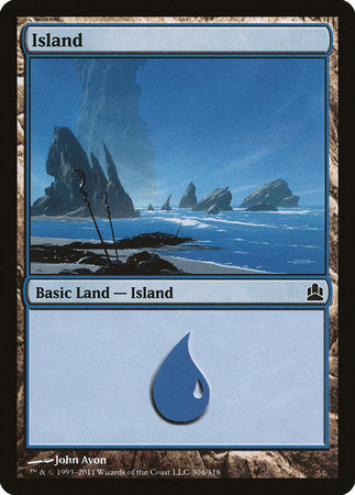 Island (304) [Commander 2011] | Cards and Coasters CA