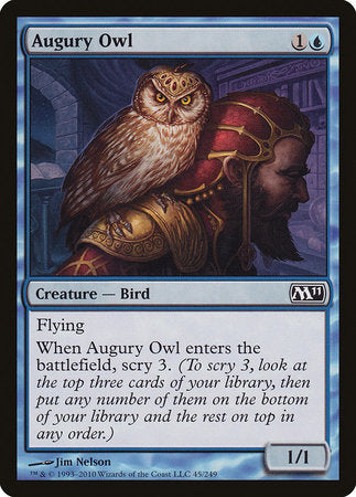 Augury Owl [Magic 2011] | Cards and Coasters CA