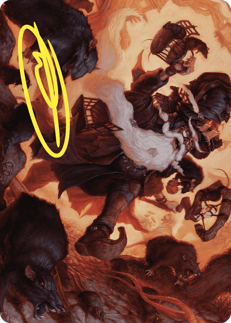 Tattered Ratter Art Card (Gold-Stamped Signature) [Wilds of Eldraine Art Series] | Cards and Coasters CA