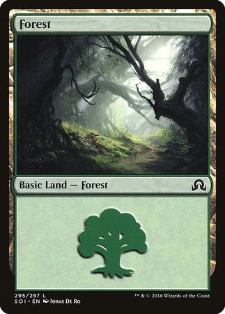 Forest (295) [Shadows over Innistrad] | Cards and Coasters CA