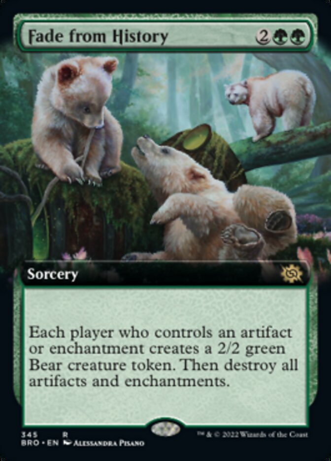 Fade from History (Extended Art) [The Brothers' War] | Cards and Coasters CA