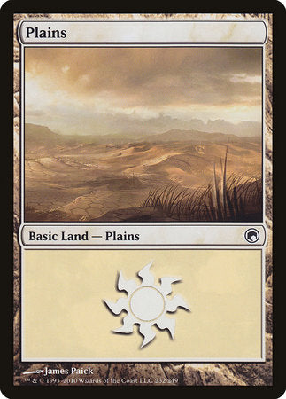 Plains (232) [Scars of Mirrodin] | Cards and Coasters CA