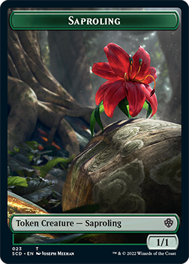 Saproling // Soldier Double-Sided Token [Starter Commander Decks] | Cards and Coasters CA