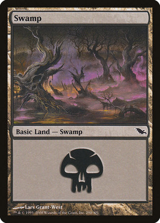 Swamp (290) [Shadowmoor] | Cards and Coasters CA