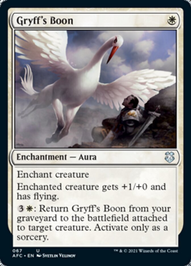 Gryff's Boon [Dungeons & Dragons: Adventures in the Forgotten Realms Commander] | Cards and Coasters CA