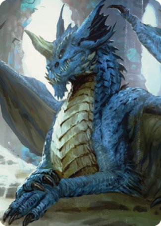 Young Blue Dragon Art Card [Commander Legends: Battle for Baldur's Gate Art Series] | Cards and Coasters CA