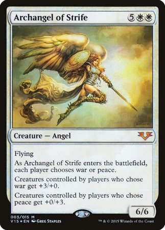 Archangel of Strife [From the Vault: Angels] | Cards and Coasters CA