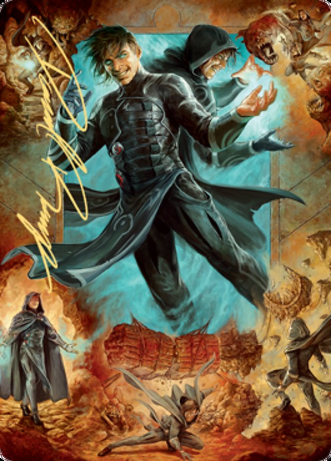 Jace, Mirror Mage 2 Art Card (Gold-Stamped Signature) [Zendikar Rising Art Series] | Cards and Coasters CA