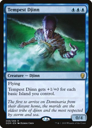 Tempest Djinn [Dominaria Promos] | Cards and Coasters CA