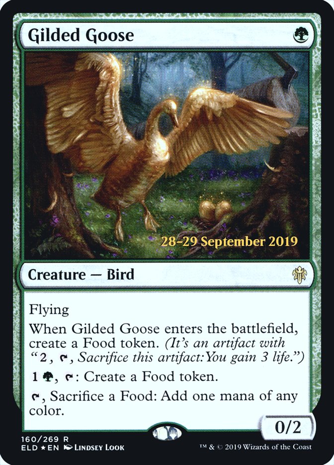 Gilded Goose  [Throne of Eldraine Prerelease Promos] | Cards and Coasters CA
