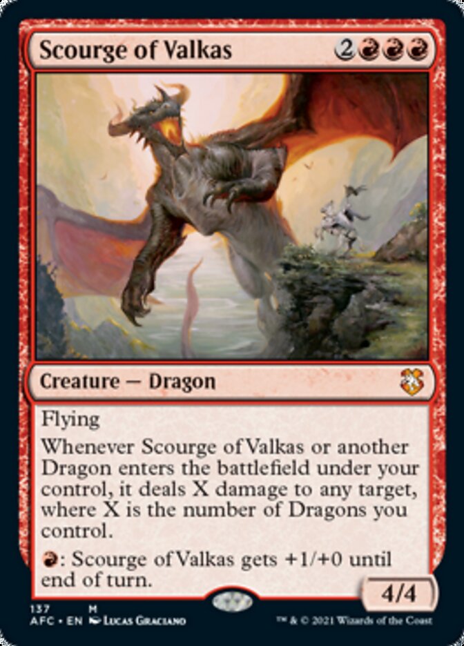 Scourge of Valkas [Dungeons & Dragons: Adventures in the Forgotten Realms Commander] | Cards and Coasters CA