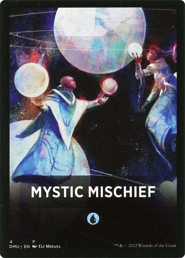 Mystic Mischief Theme Card [Dominaria United Tokens] | Cards and Coasters CA