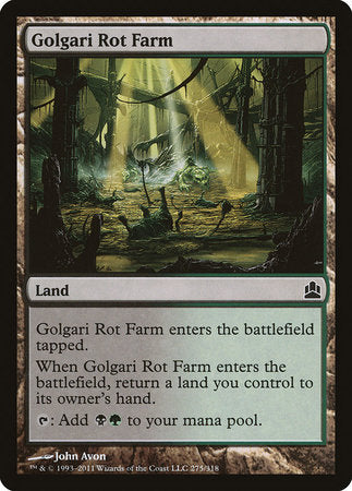 Golgari Rot Farm [Commander 2011] | Cards and Coasters CA