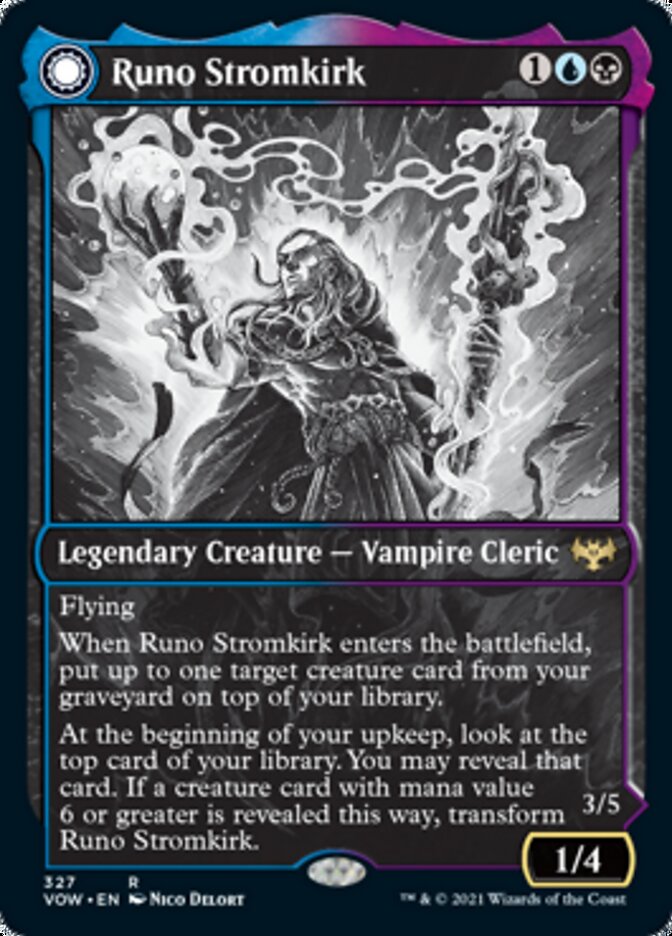 Runo Stromkirk // Krothuss, Lord of the Deep (Showcase Eternal Night) [Innistrad: Crimson Vow] | Cards and Coasters CA