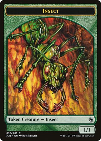 Insect Token (012) [Masters 25 Tokens] | Cards and Coasters CA