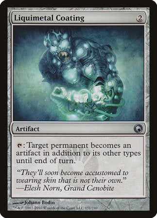 Liquimetal Coating [Scars of Mirrodin] | Cards and Coasters CA